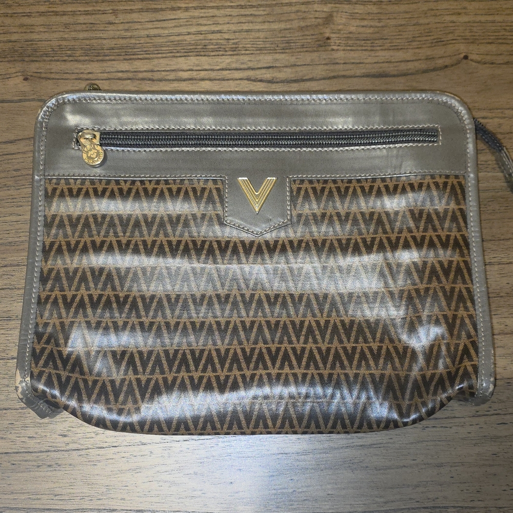 Vintage Mario Valentino Monogram Clutch